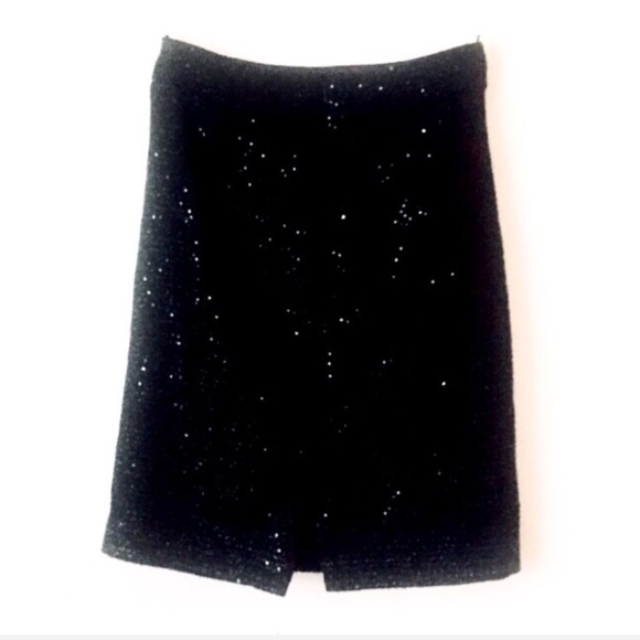 Calvin Klein Sequin Bouclé Straight Skirt - Picture 2 of 7